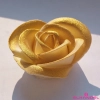 Kwiaty na tort róża cukrowa 1 sztuka złota perłowa dekoracje urodzinowe