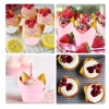 Papilotki do muffinek foremki babeczki dekoracje urodzinowe różowy złoty 50szt