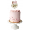 Topper dekoracje na tort ciasto napis happy birthday kokarda urodziny