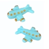 Figurka cukrowa na tort samoloty na roczek baby shower urodziny niebieski 2 szt