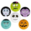 Talerzyki papierowe halloween dekoracje ozdoby na stół kolorowe mix 6 szt