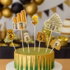 Topper na tort dolar piker na babeczki banknoty monety kasa na urodziny 7el