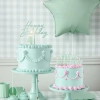 Topper ozdoby na tort napis Happy Birthday zielony dekoracje urodzinowe 1szt