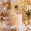 Topper na tort napis Sweet 18 złoty lustrzany ozdoby dekoracje urodzinowe