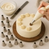 Tylki cukiernicze do ciast kremu ozdoby na tort akcesoria do dekoracji adapter zestaw 24 sztuki