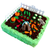 Cukrowe marchewki dekoracje na babeczki tort marchew urodziny farma 10 szt