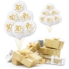 BALONY dekoracje urodzinowe ZESTAW BALONÓW 30 urodziny lateksowe BIAŁE 6szt