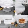 Patera obrotowa dekorator do tortu ciasta aluminiowa 25 cm dekoracje urodzinowe stabilna