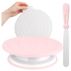 Patera obrotowa szpatułka podkładka zestaw do dekoracji tortów ciasta