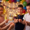 Zimne ognie 10 sztuk sparkles kolorowe neonowe dekoracje urodzinowe sylwester party