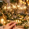 Zimne ognie 10 sztuk sparkles tradycyjne dekoracje urodzinowe sylwester party