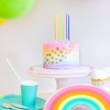 Świeczki urodzinowe ozdoby na tort dekoracje kolorowa świeczka 10 sztuk