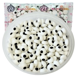Posypka na tort oczy dekoracje halloween na babeczki ozdoby na tort oczka 100g