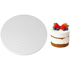 Mini patera obrotowa mały talerz do dekoracji tortu babeczek dekorator