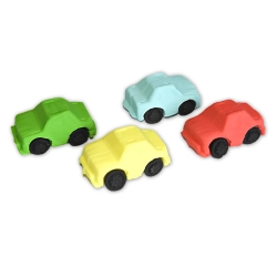 Figurka cukrowa dekoracja tort samochód auto mini autka ozdoby na tort 4 sztuki