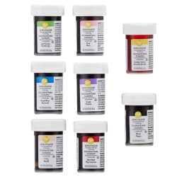 Zestaw barwników spożywczych w żelu 8x28,3g Wilton i świeczka