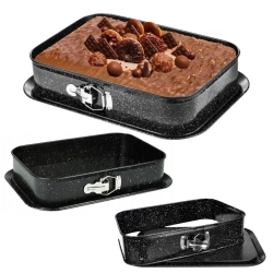 Blacha do pieczenia tortownica prostokątna keksówka zestaw 2 sztuk