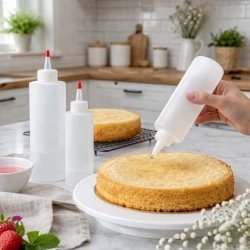 Butelka dekorator do tortu butelki do nasączania biszkoptu 60-120 ml zestaw 2 sztuk