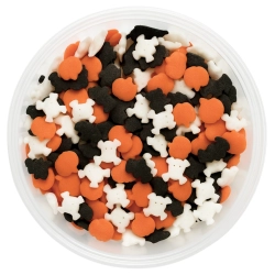 Posypka na tort dynia nietoperz duch halloween dekoracje cukrowe na babeczki 50g