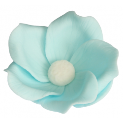Kwiat cukrowy dekoracja urodziny róża niebieski 1x