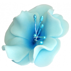Kwiat cukrowy magnolia dekoracja tort niebieski 1x