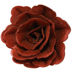 KWIAT NA TORT dekoracje urodzinowe OZDOBA WAFLOWA róża URODZINY burgund