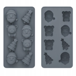 Forma do czekoladek kształt Mikołaj choinka miś święta Boże Narodzenie