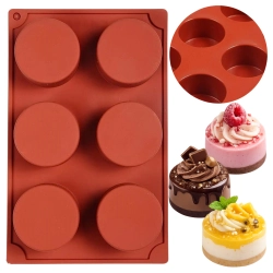 Forma silikonowa do monoporcji 5,5cm okrągła koło na chrupki żelki praliny