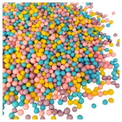 Posypka ozdoby na tort chrupki ryżowe perełki dekoracje urodzinowe mix 50g