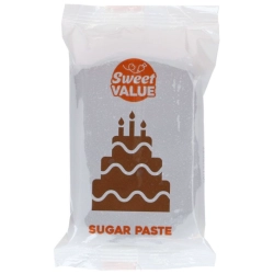 Masa cukrowa 200g Sweet VALUE lukier plastyczny brązowy do dekoracji tortu ciast