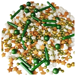 Posypka cukrowa na tort gwiazdki makaroniki perełki mix święta Boże Narodzenie 40g