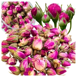 Kwiaty jadalne suszone pączki róży 30g dekoracje na tort suszona róża kwiat