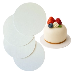 Podkład pod tort okrągły biały 14 cm podkładka pod ciasto sztywny 4 sztuki