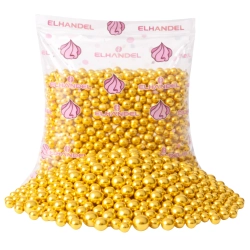 Posypka cukrowa ozdoby na tort perełki złote błyszczące dekoracje urodzinowe mix 50g