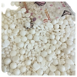 Posypka cukrowa na tort białe perłowe perełki maczki konfetti mimoza śnieżynki pałeczki święta Boże Narodzenie 100g