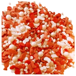 Posypka cukrowa na tort buty Mikołaja laski perełki mix święta Boże Narodzenie 40g