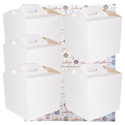 Pudełko na ciasto chrzest wesele karton na tort opakowanie 28x28x15cm 5 sztuk