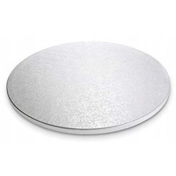 Podkład pod tort 33 cm gruby srebrny podkładka pod tort trwały sztywny duży