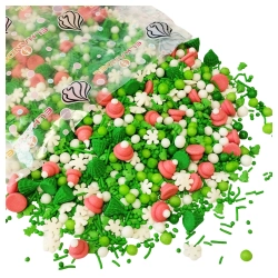 Posypka cukrowa na tort choinka płatki śniegu mix święta Boże Narodzenie 100g