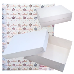 Pudełko na ciasto chrzest wesele karton na tort opakowanie 46x35x13cm