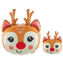 Balon foliowy rudolf renifer święta przyjęcie urodziny 1 szt