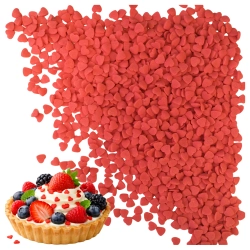 Posypka cukrowa na tort serce serduszka na walentynki czerwone 8mm 100g