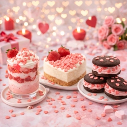 Posypka cukrowa na tort serce serduszka na walentynki czerwone 50g