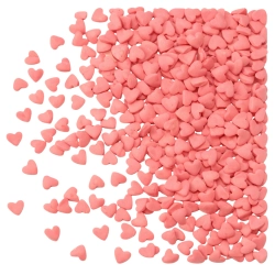 Posypka cukrowa na tort serce serduszka na walentynki czerwone 50g