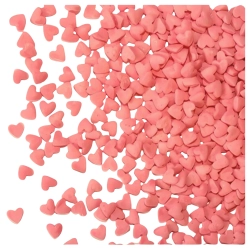 Posypka cukrowa na tort serce serduszka na walentynki różowe 1 kg