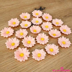 Kwiaty na tort 20 sztuk kwiat cukrowy różowy na babeczki dekoracje urodzinowe