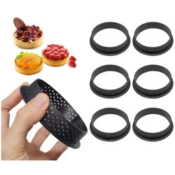Foremki do tartaletek forma perforowana do pieczenia tarty ring rant 6 szt