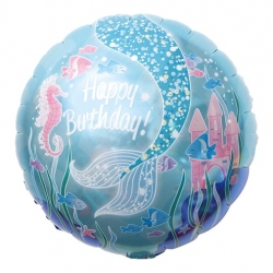 Balon foliowy syrenka urodziny hel dekoracja
