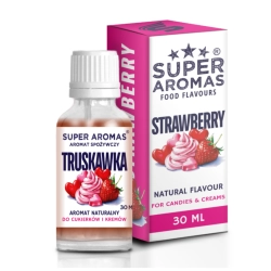 Aromat naturalny dodatek spożywczy do cukierków i kremów truskawka kroplomierz 30ml
