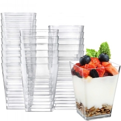 Pucharki plastikowe do deserów przekąsek monoporcji 120ml